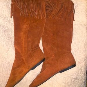 Brown women size 11 knee high boots